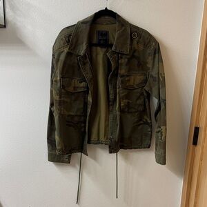 Sanctuary Women's Green Camouflage Utility Jacket